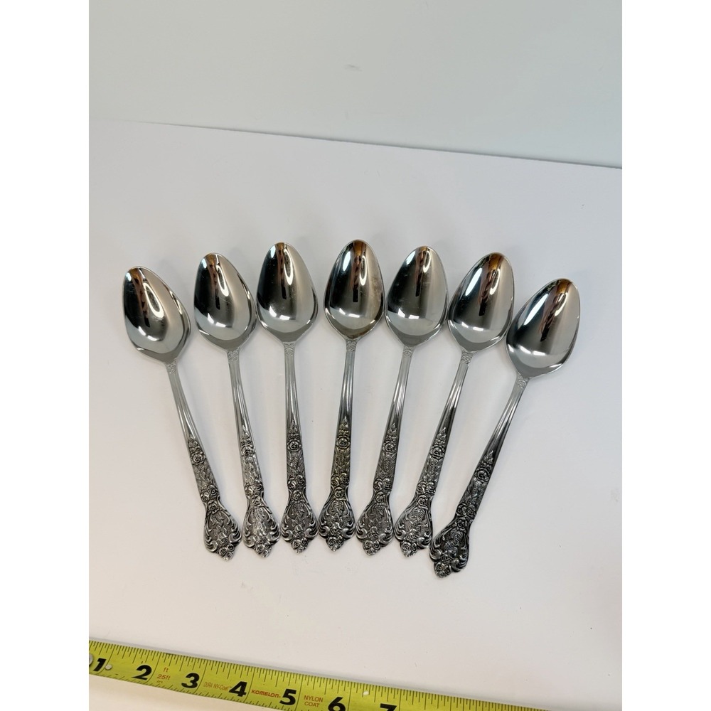 Versailles by MSI Japan Stainless Steel Set of 7 Oval Soup Spoons 7 3/8"